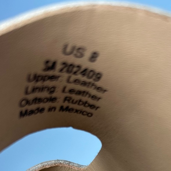 Nisolo Ella Platform Slide Sandals | Women’s 8 | Bone Leather Flatform Slip On - Picture 8 of 10